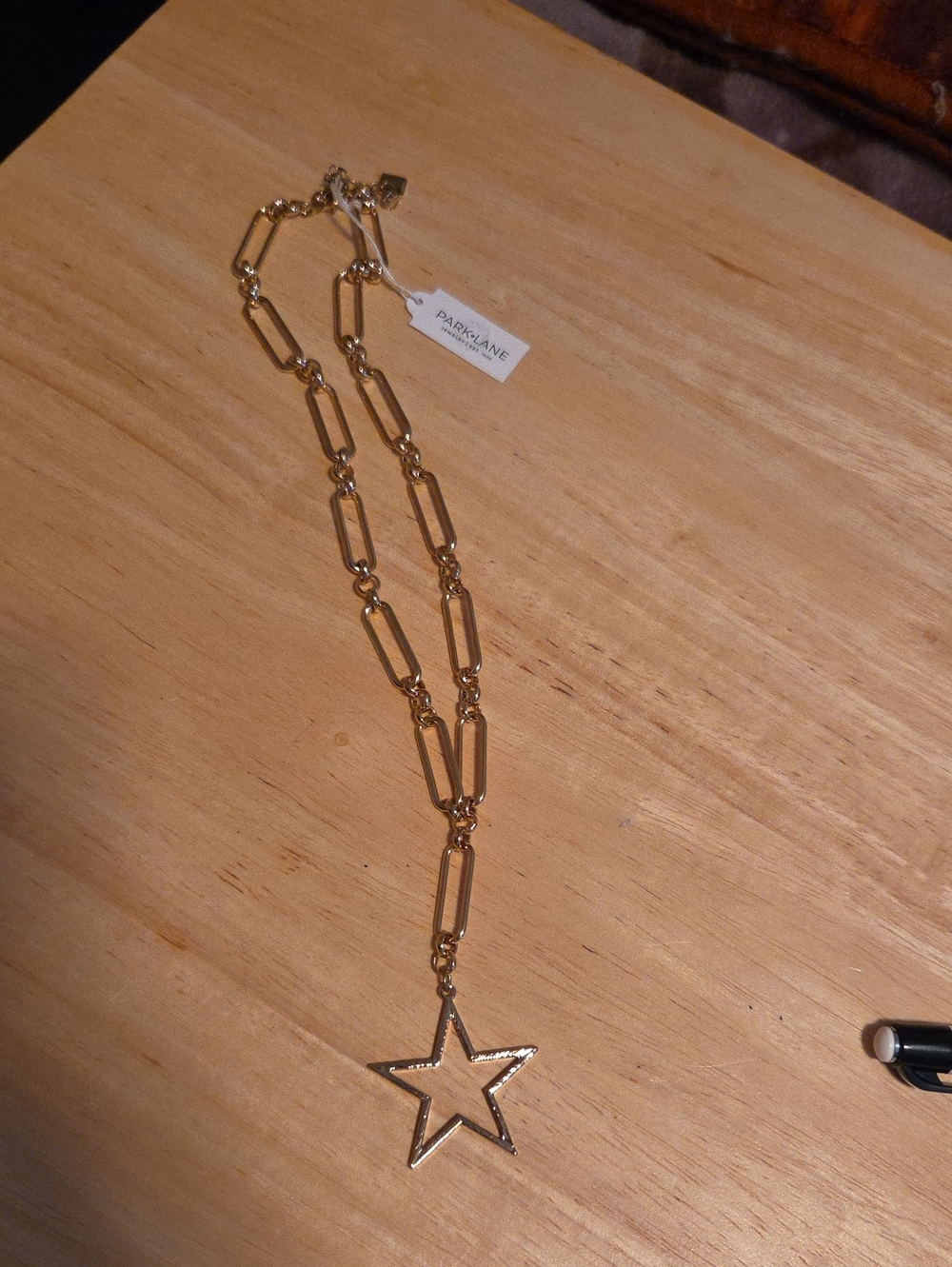 Park Lane Bronco Gold Star Link Necklace